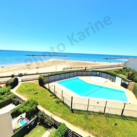 Appartement 1Ere Ligne Piscine Terrasse Au Bord De La Plage Front De Mer Avec 6 Velos Palavas-les-Flots Eksteriør bilde