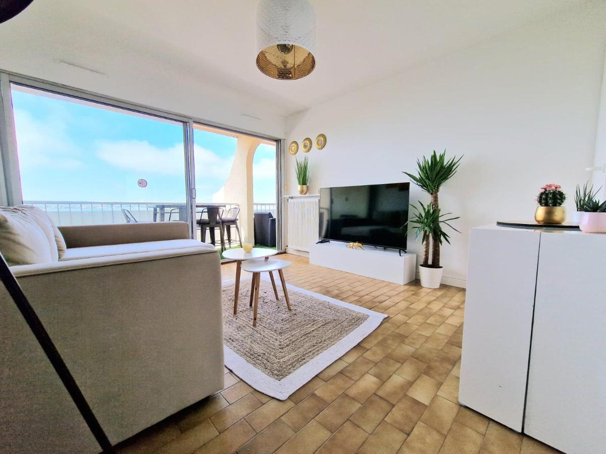 Appartement 1Ere Ligne Piscine Terrasse Au Bord De La Plage Front De Mer Avec 6 Velos Palavas-les-Flots Eksteriør bilde